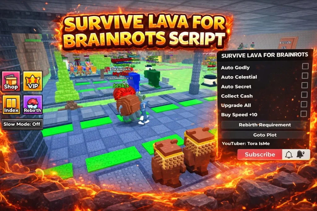 Survive Lava For Brainrots Script