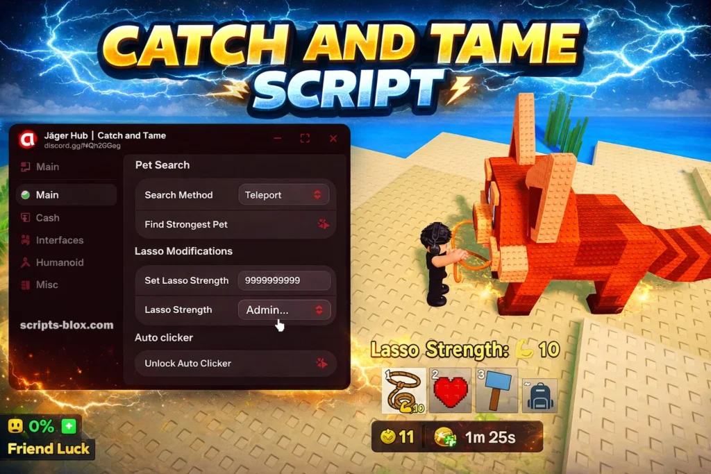 Catch And Tame Script List