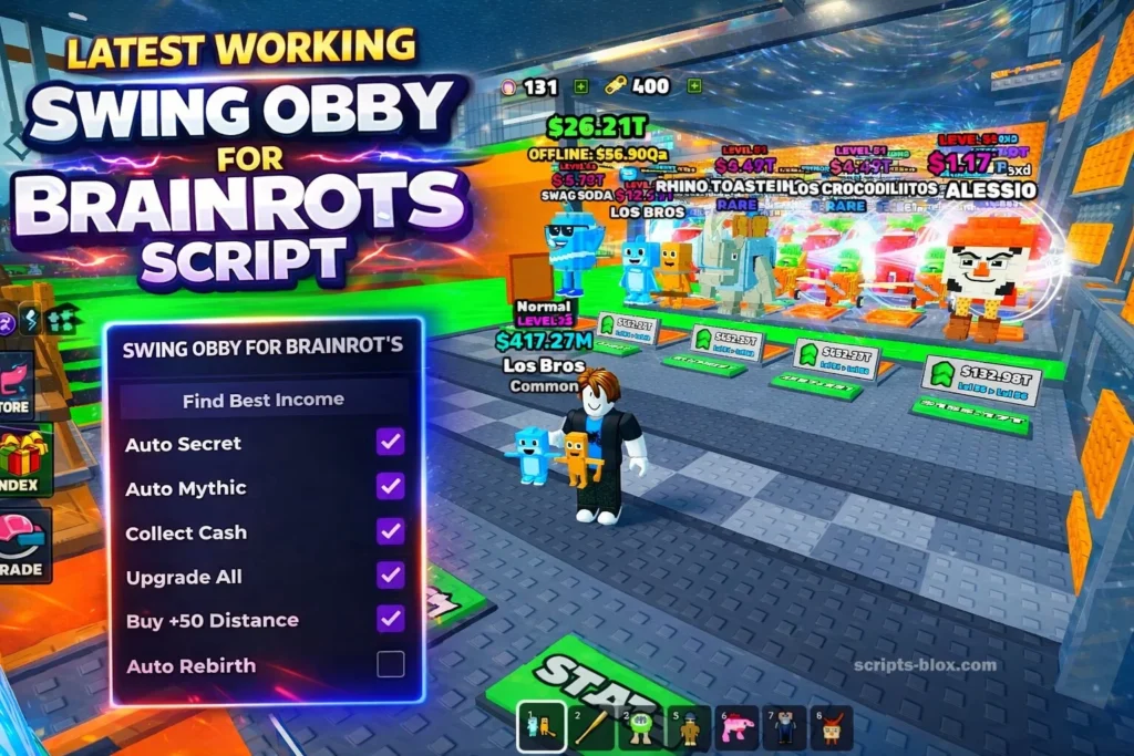 Swing Obby for Brainrots Script