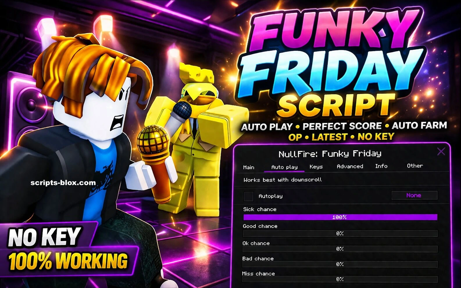 Script Cap Funky Funky Friday Script » Auto Play, Perfect Score (No Key) » Roblox ...