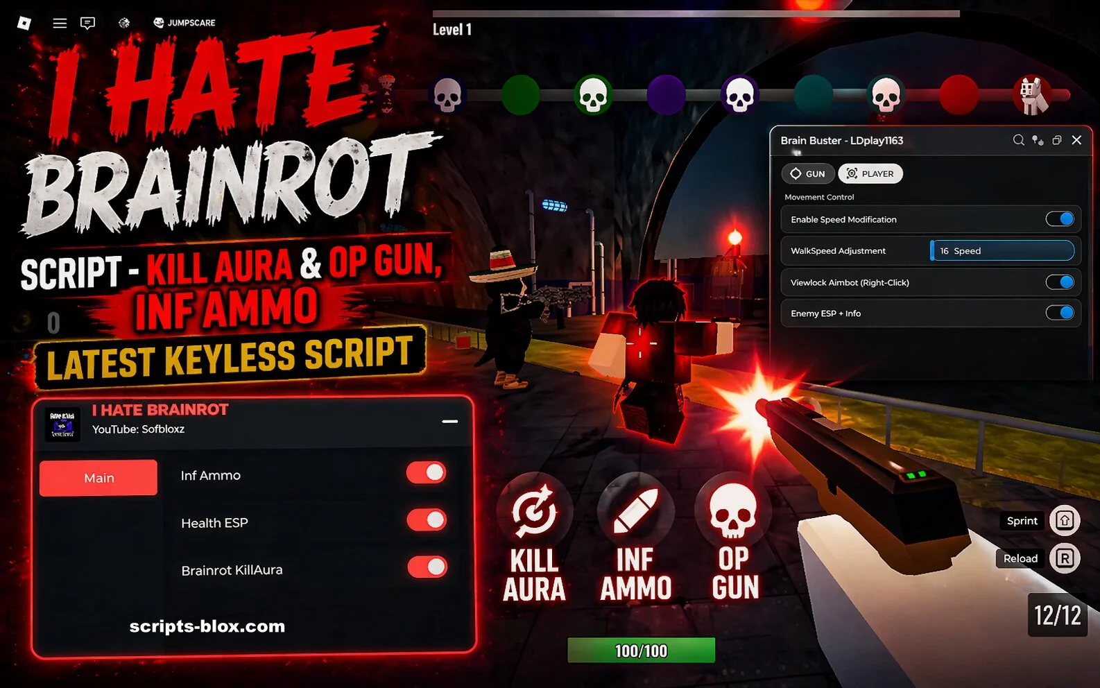 I HATE BRAINROT Script » Roblox [Keyless Script] » Roblox Scripts Hub ...