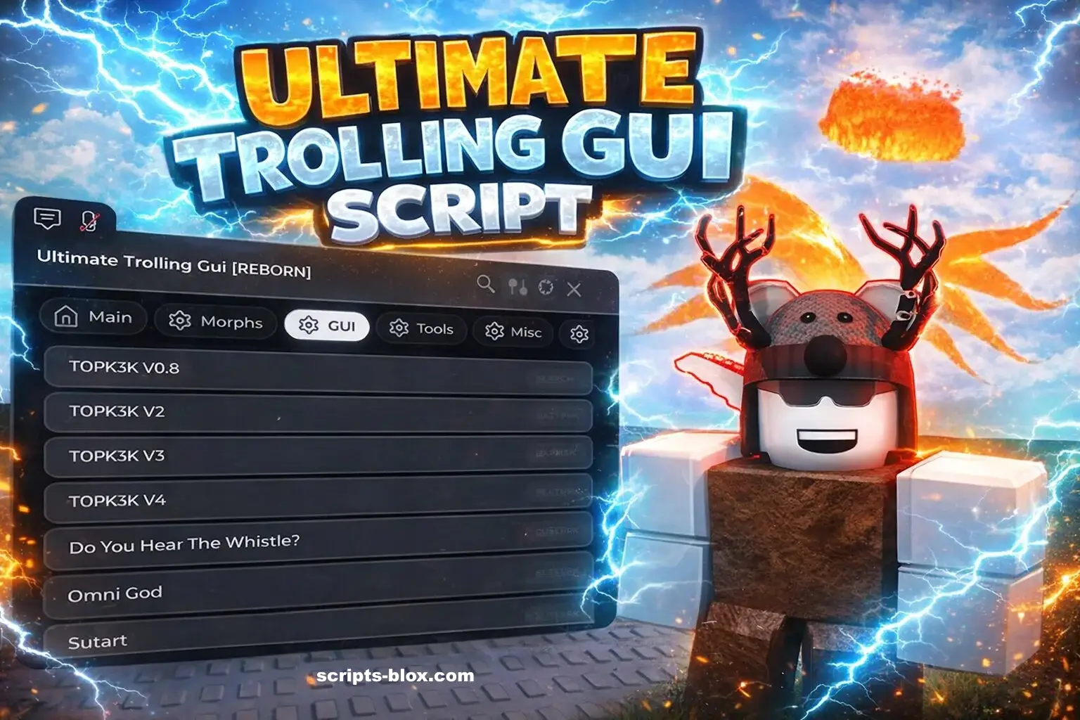 Ultimate Trolling GUI Script V5 » Roblox Script » Roblox Scripts Hub ...