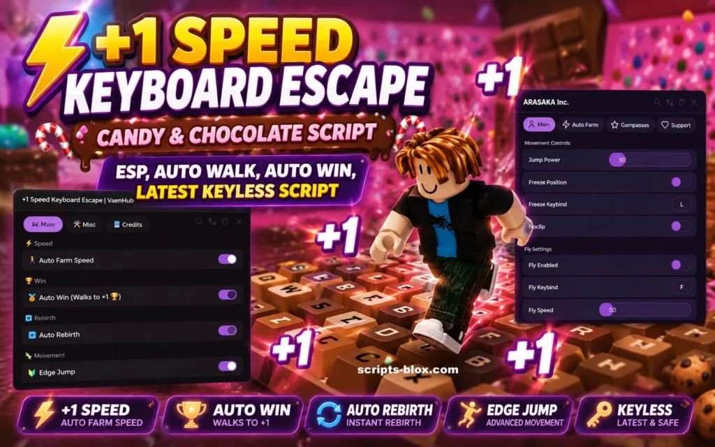 +1 Speed Keyboard Escape Candy & Chocolate Script