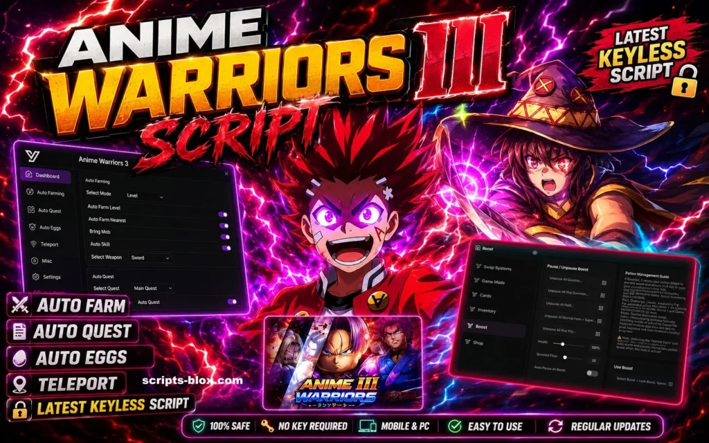 Anime Warriors III Script