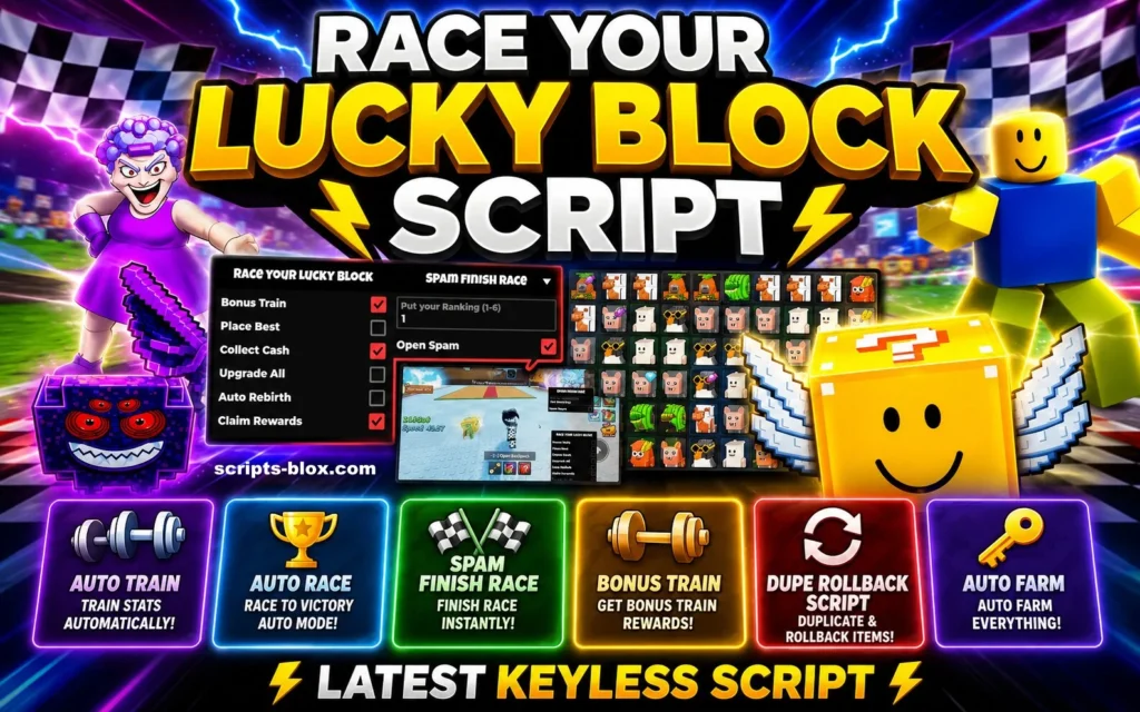 Race Your Lucky Block Script