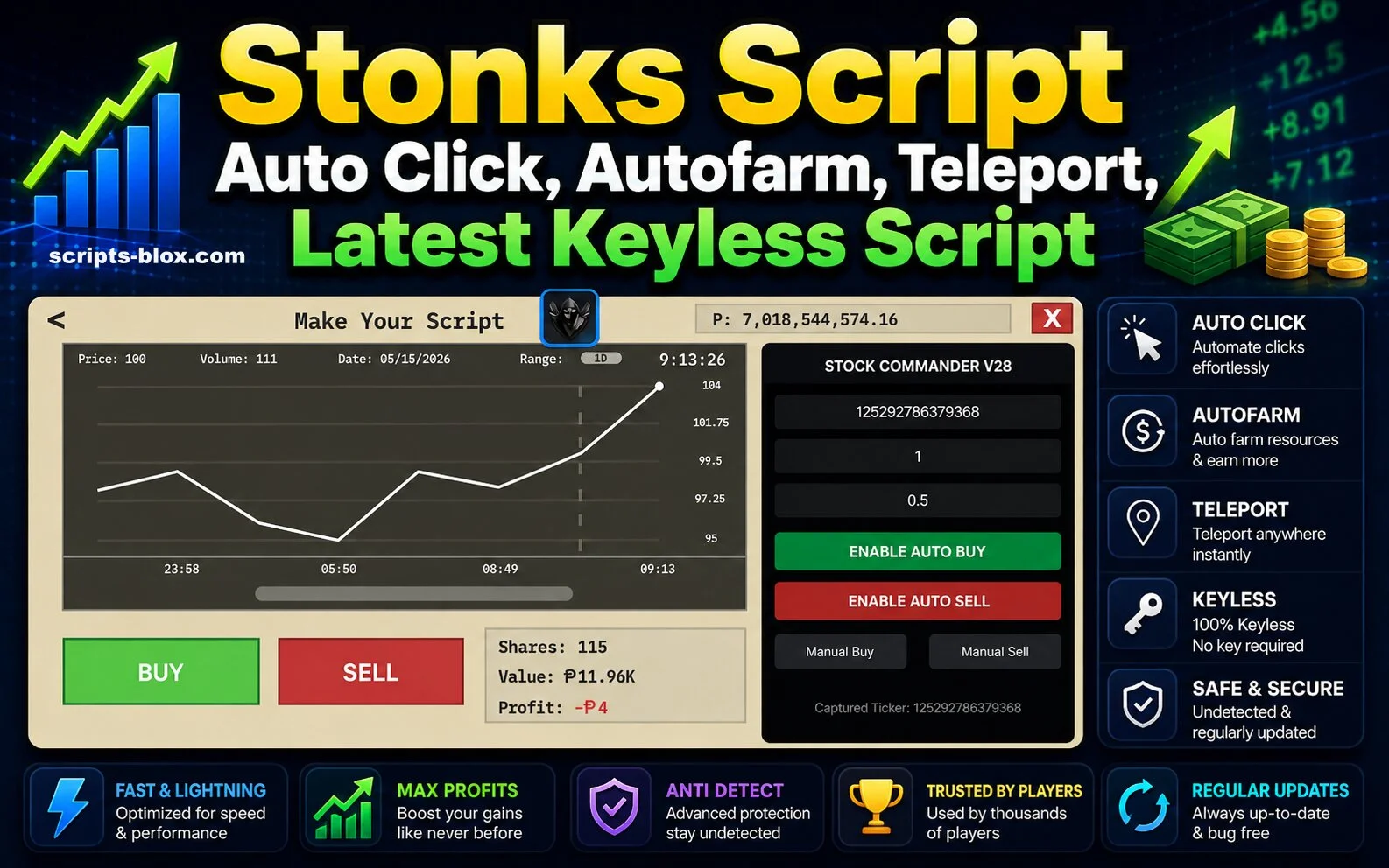 Stonks Script » Roblox [Keyless Script]