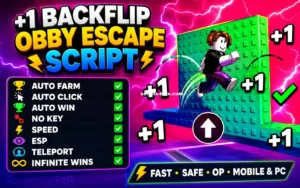 +1 Backflip Obby Escape Script