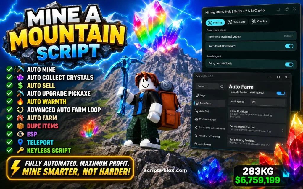 Mine a Mountain Script