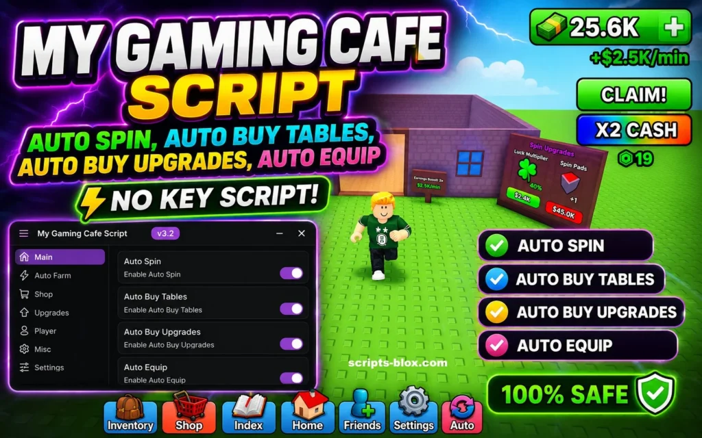 My Gaming Cafe Script