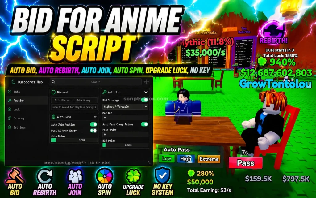 Bid for Anime Script